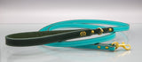 Acqua Turquoise Leather Dog Lead