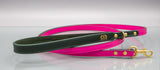 Burano Pink Leather Dog Lead