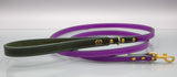 Lavender Purple Leather Dog Lead