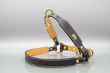 Classic Black Leather Dog Harness