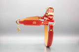 Poppy Red Leather Dog Harness