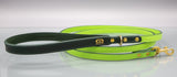 Meadow Green Leather Dog Lead