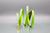 Meadow Green Leather Dog Lead