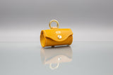Sunflower Yellow Leather Waste Bag Holder