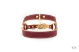Chianti Maroon Leather Dog Harness