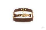 Chocolate Brown Leather Dog Harness