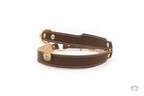 Chocolate Brown Leather Dog Harness