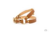 Florence Saddle Brown Leather Dog Harness