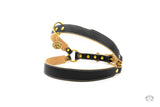 Classic Black Leather Dog Harness