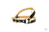 Classic Black Leather Dog Harness