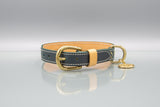 Cypress Green Leather Dog Collar