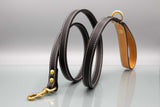 Classic Black Leather Dog Leash