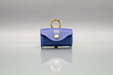 Ocean Blue Leather Waste Bag Holder