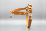 Saddle Brown Leather Dog Harness
