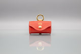Poppy Red Leather Waste Bag Holder