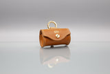 Saddle Brown Leather Waste Bag Holder