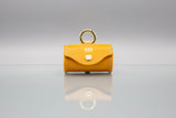 Sunflower Yellow Leather Waste Bag Holder
